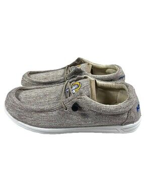 LA RAMS Men's Slip In Shoes Brown Size 7-8 Official NFL Licensed FOCO New